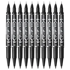 ゼブラ(ZEBRA) 油性ペン マッキー 極細 黒 10本 B-MO-120-MC-BK