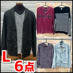 メンズ/紳士服　まとめ売り6点　Lサイズ　MALE&Co/Beno/in tha attic他　ニット/トップス他　現状品　YMO11-136-07/100