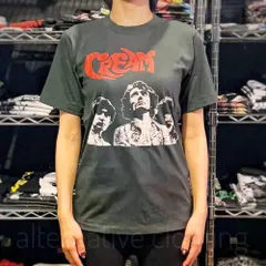 【土日も発送】クリーム CREAM ロックTシャツ バンドＴシャツ チャコール グレー エリック・クラプトン ジャック・ブルース ジンジャー・ベイカー bny CREAM-05
