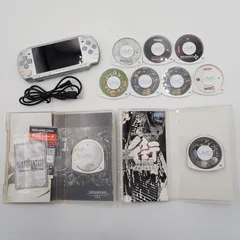 SONY ソニー PSP-2000 シルバー 本体+ソフト まとめセット 動作確認済#15236