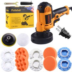 ポリッシャー 電動サンダポリシャー 電気研磨機 無段変速可能 研磨パッド付き 110V対応可能 軽量 小型 自動車用 ワックス作業 塗装面用 洗車用品 車磨き 家庭用 艶出し 傷消し 電動 ドリル 研磨 ポリッシャー 洗車用 車カー汎用