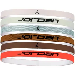 NIKE ナイキ JORDAN ジョーダン エラスティックスポーツヘッドバンド 6P 6本1組 ヘアバンド サッカー トレーニング クラスマッチ JD2021 112カラー