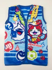 新品未使用　妖怪ウォッチ　スリーパー　ジュニア用　寝冷え防止　ベスト　お風呂上がり　家着　防寒　パジャマ　ふわふわ柔らかな肌触り！　プレゼント　クリスマス　誕生日　お年玉　出産祝い　幼稚園　保育園　小学生　ジバニャン　ウィスパー　ブシニャン　ワルニャン　USJ