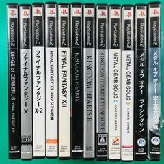 【ジャンク品 25枚 Aセット】PS2 まとめ売り ファイナルファンタジー キングダムハーツ メタルギアソリッド 龍が如く モンスターファーム ウイニングイレブン など
