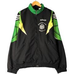 adidas always ウインドジャケット ブラック/グリーン - メルカリ