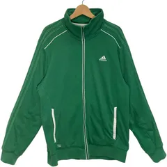 adidas/アディダス スリーライン スニーカー TS SUPERNATURAL ライトアウター 長袖 バックプリント ワンポイント刺繡 オーバーサイズ ビッグシルエット トラックジャケット ジャージ China製 2XLサイズ グリーン