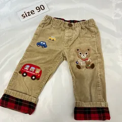 385ミキハウスmikhouse 90size プッチーくん　車　コーデュロイパンツ