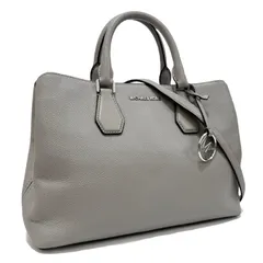 マイケルコース 2way ハンドバッグ ショルダーバッグ 斜め掛け 鞄 グレー 灰色 gray シルバー silver レザー チャーム MK 35S8SCAS3L  MICHAEL KORS