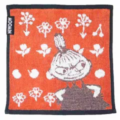 【メール便】ムーミン ミニタオル ジャガードハンカチタオル オーガニックコットン ビビッドカラー 北欧 丸眞 汗拭きタオル キャラクター グッズ 