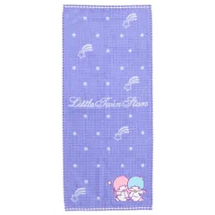 【メール便】リトルツインスターズ フェイスタオル ジャガードロングタオル キュートキキララ サンリオ 丸眞 新生活雑貨 キャラクター グッズ 