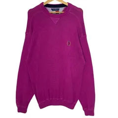 TOMMY HILFIGER トミーヒルフィガー 90年代/90’s ヴィンテージ ニット セーター ワンポイント刺繡 オーバーサイズ ビッグシルエット INDIA製 Lサイズ ピンク