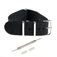 Jumpsunfun NATOベルト 16mm 18mm 20mm 22mm 時計ベルト ナイロン ミリタリー時計バンド 腕時計替えベル（交換説明書 交換工具 バネ棒付）