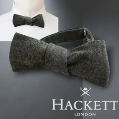 HACKETT LONDON ハケット ロンドン イタリア製 WOOL BOW WARDROBE 4 ウール100％ ワードローブ 蝶ネクタイ ボウタイ HM052439 定1.2万 ダークグレー 000▲008▼20601k08のサムネイル