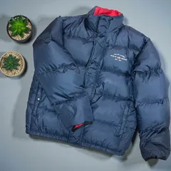 ダウンジャケット RALPH LAUREN POLO JEANS ラルフローレン ネイビー 90s ヴィンテージ アウター 刺繍ロゴ