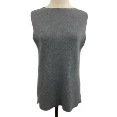 アーバンリサーチ サニーレーベル URBAN RESEARCH Sonny Label ベスト ニット プルオーバー ボートネック 無地 ノースリーブ Free グレー