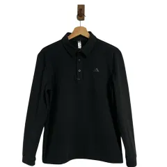 2024 adidas アディダス ゴルフ 起毛 長袖 カラーTシャツ M