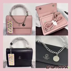 新品　D.KELLY JAPAN チェーン付きハンドバッグ ショルダーバッグ 2色展開