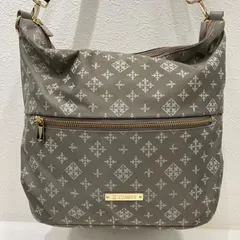 6116　russet ラシット　2way　ショルダーバッグ　ハンドバッグ　トートバッグ　グレージュ系　ナイロン　レザー　シンプル　きれいめ　上品　カジュアル