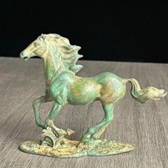 フランクリンミント 金属製馬の彫刻 ブロンズ 銅 - メルカリ