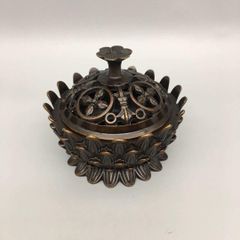 銅製 蘇工蓮華薫香炉 銅香炉 檀香炉 茶台香道具 装飾品 工芸品 置物 香炉 銅製 蓮華香炉 香道具 茶道具 装飾品 工芸品 置物 - メルカリ