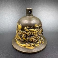 仏教美術 古銅製 釣鐘 龍台座 鳴物 - メルカリ