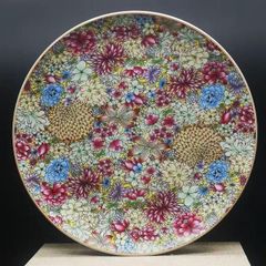 中国 色絵 雅雨堂製 ハン紅胡蝶紋皿 送料込み260603 - メルカリ