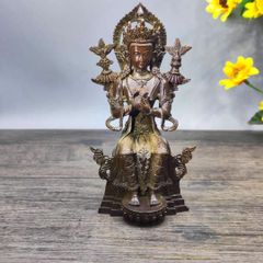 ☆観音菩薩像☆仏教古美術｜銅製緑青｜手造｜明清｜随身仏・寸仏｜念持