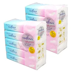 ソフトパックティッシュ 5個パック×2(計10個) パルプ100% (300枚〔150組〕) 縦190mm×横200mm コンパクト neofleur tissue 株式会社アクティー