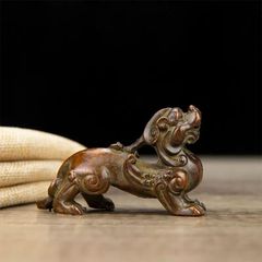 銅器 筆箱 弧形筆箱 文房置物·案頭 書道具 文房具 工芸品 美術品