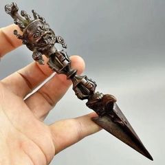 銅製 大鵬金翅鳥 智慧迦楼羅鳥 金剛杵 風水 置物 工芸品 - メルカリ