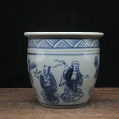 中国 染付 山水紋 筆筒 成化年製銘 送料込み260710 - メルカリ