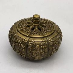 銅 細工 寿星薫香炉 茶道具 香道具 装飾品 工芸品 置物 - メルカリ
