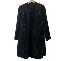 MAGGY(ギンザマギー) ワンピーススーツ レディース - 黒×白 ドット柄/MISS MAGGY/ロング丈