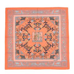 美品】HERMES カレ90 アーリーアメリカン シルク100%スカーフ - メルカリ
