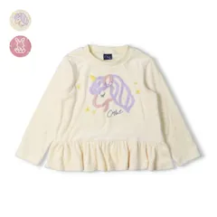 crescent ユニコーン　ウサギベロア裏起毛トレーナー　n64689