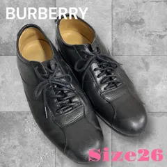 BURBERRY デッキシューズ 本革 バーバリー ブラックレザー メンズレザーシューズ ヴィンテージ 黒 26cm ファッション ビジネス