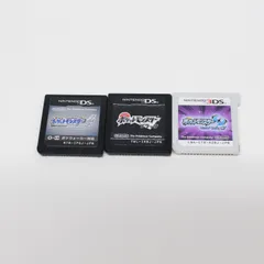 ☆1461　Nintendo　DS・3DSソフト　ポケモン　まとめ売り　ポケットモンスター　ソウルシルバー　ブラック　ウルトラムーン　3点セット