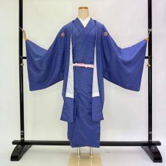 6号】紺地金ラメ 紋付袴セット 新郎用 結婚式 前撮り フォト 