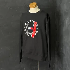 新品タグ付き トミーヒルフィガー メンズ スウェットシャツ ブラック Mサイズ 裏起毛 トレーナー 長袖 冬物 TOMMY HILFIGER/301926在★9