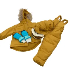 186001 現状品 スノーウェアセット キッズ 90cm 4点まとめ売り