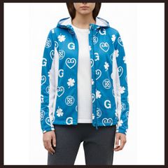 G/FORE ジーフォア WOMENS MU TECH 総柄 プリント パーカー 新品未使用 G/FORE MU TECH 総柄プリントパーカー 38 ブラック - メルカリ