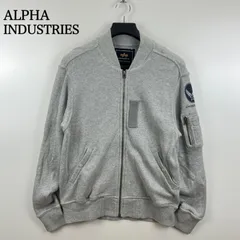 ALPHA INDUSTRIES RARE sweat MA-1 flight jacket M アルファインダストリーズ 希少 スウェットMA1 フライトジャケット y2k