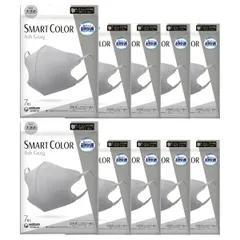 【10袋計70枚】ユニチャーム  超快適 SMART COLOR スマートカラー  アッシュグレイ 大きめ 7枚入のサムネイル