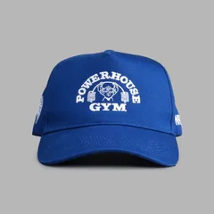 Darc Sport SSDD NFGU Powerhouse Of The Wolves 5 Panel Hat Darc Cobalt O/S ダルクスポーツ パワーハウスジム コラボ 5パネル ハット キャップ コバルト ブルー ウルフ 帽子 刺繍 青