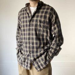 SUPPLY Daily Shirts L ネイビーチェック - メルカリ
