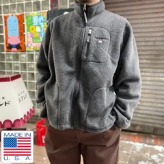 90s USA製 POLO SPORT ラルフローレン フリース ジャケット グレー系 XL フルジップ アメリカ製 ポロスポーツ ビンテージ D149-18-0052XVW