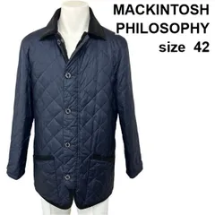 ■ マッキントッシュフィロソフィー MACKINTOSH PHILOSOPHY キルティングジャケット リバーシブル ネイビー 42 L~XL メンズ S5X290