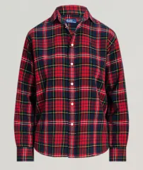 ポロラルフローレン チェックコットンシャツ　レディース　Sサイズ　未使用品