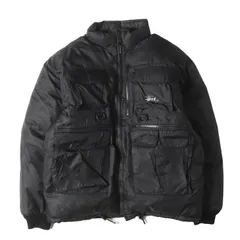 STUSSY ステューシー ジャケット ブラック 黒 サイズ:M | 00s WTAPS リバーシブル フィッシング ダウンジャケット | アウター ブルゾン 上着 | コラボ【メンズ】【中古】