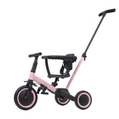 ハローキティの折りたたみ三輪車 / 舵がきれる押し棒、セーフティ 